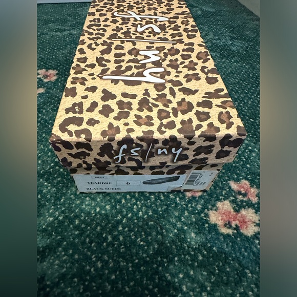 FSNY teardrop black suede ballet flat - Picture 2 of 4